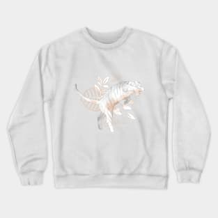 Abstract Sketch Line Tiger Composition Crewneck Sweatshirt